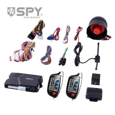 SPY Brand With 2PCS LCD Keyfob Remote Control Start Function Two Way Car Alarm System