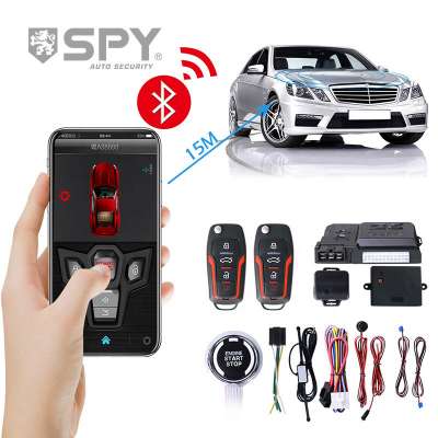 SPY universal Bluetooth app one way remote control passive keys smart PKE auto security car alarm system