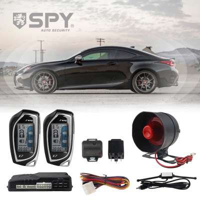 SPY Auto Engine Start Stop LCD Remote Control X7 Key 2 way Car Security Alarm System